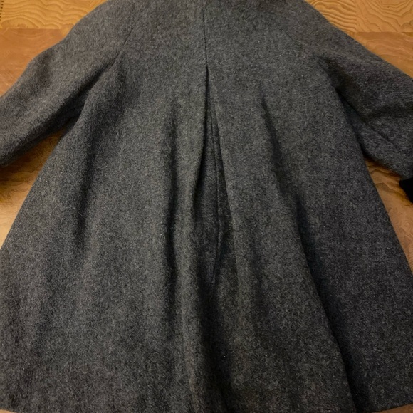 Vintage Rugged Bear Gray/Black Velvet  & Wool Dress Coat Size~ 5 - Picture 2 of 3